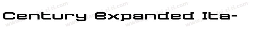 Century Expanded Ita字体转换